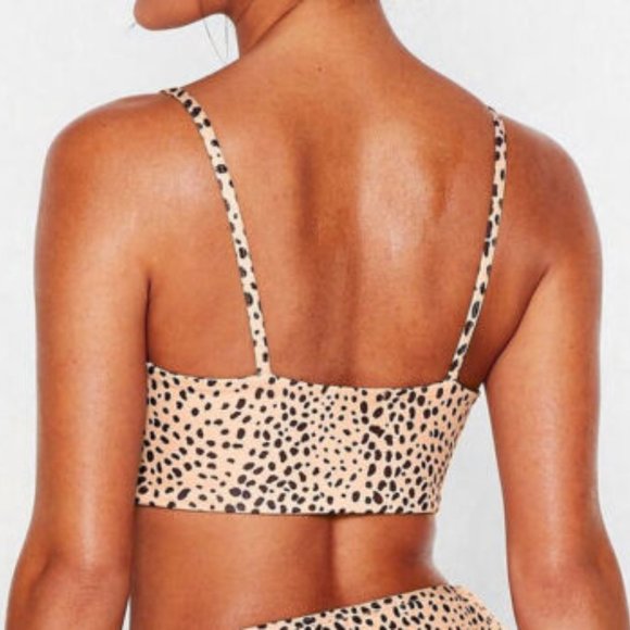 Leopard Print Swim Top - Picture 3 of 11
